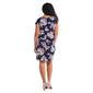 Womens Connected Apparel Short Sleeve Floral Sarong Wrap Dress - image 2