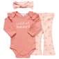 Baby Girl (NB-9M) Willow & Whimsy(R) 3pc. Wild  Bodysuit Set - image 1