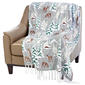 Mountain Ridge Snowy Scene Fringe Popcorn Throw - image 3