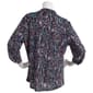 Womens Emily Daniels 3/4 Sleeve Ikat Disco Dot Button Down Top - image 2