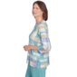 Womens Lake Victoria 3/4 Sleeve Hues Color Block Tee - image 4