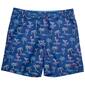 Mens Joe Marlin Neon Vacation Palm Tree Swim Trunks - image 1