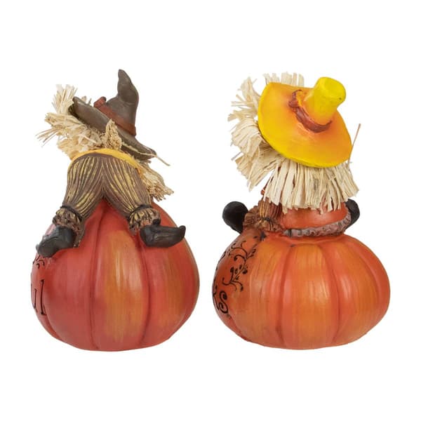 Northlight Seasonal Scarecrow Thanksgiving Figures - Set of 2