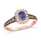 Le Vian(R) Blueberry Sapphire(tm) Oval & Diamond Halo Cocktail Ring - image 1