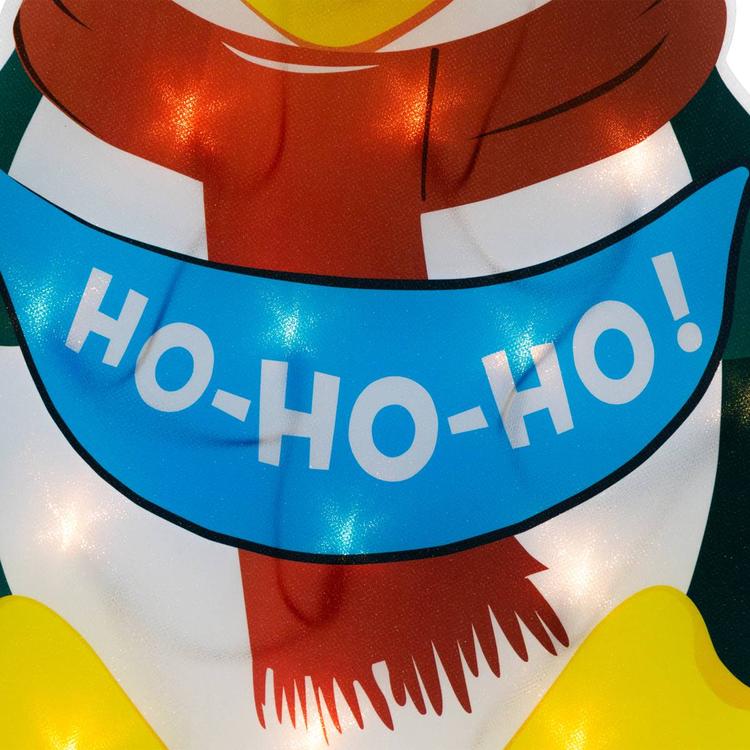 Northlight Seasonal Lighted Penguin Christmas Window Décor