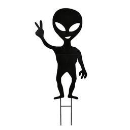 National Tree 38in. Halloween Alien Garden Stake