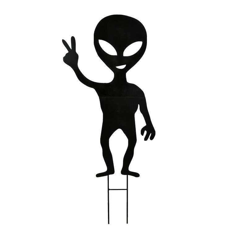 National Tree 38in. Halloween Alien Garden Stake