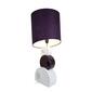 Elegant Designs Purple/White Stacked Circle Ceramic Table Lamp - image 3