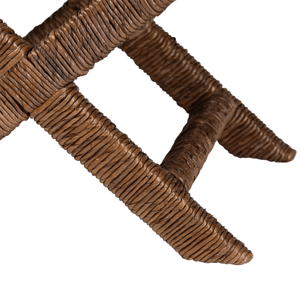 bali & pari Alda Woven Seagrass Ottoman