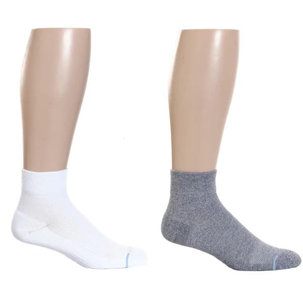 Mens Dr. Motion 2pk. Diabetic Quarter Socks - image 