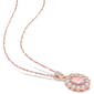 Gemstone Classics&#8482; 10kt. Rose Gold Diamond Chain Pendant - image 3