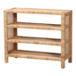 bali & pari Abelia Natural Rattan 4-Tier Display Shelf - image 1