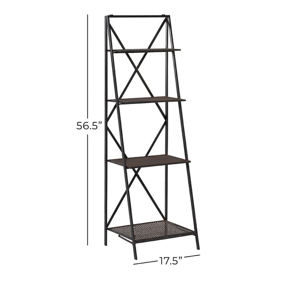 9th & Pike&#174; 4-Tier Metal Textured Shelf
