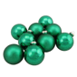 Northlight 9ct. Pine Green 2-Finish Glass Christmas Ornaments - image 2