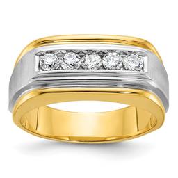 Mens Diamond Classics(tm) 10kt. IBGoodman 1/2 ctw 5 Diamond Ring