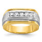 Mens Diamond Classics(tm) 10kt. IBGoodman 1/2 ctw 5 Diamond Ring - image 1