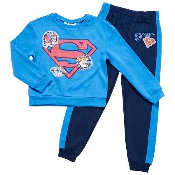 Boys (4-7) Superman(tm) 2pc. Sweatshirt & Jogger Set - image 
