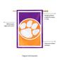 Evergreen Clemson University Burlap House Flag - image 3