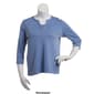 Womens Hasting & Smith 3/4 Sleeve Banded Two In One Tee - image 9