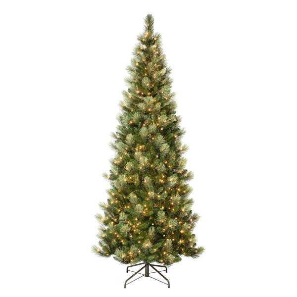 National Tree 9ft Charleston Pine Slim Pre-Lit Christmas Tree - image 