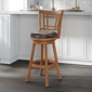 HH2 Home Fairfox Oak Wood Bar Height Swivel Stool - image 1