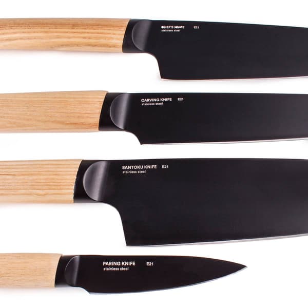 BergHOFF Ron Stainless Steel 4pc. Black Kitchen Knife Set
