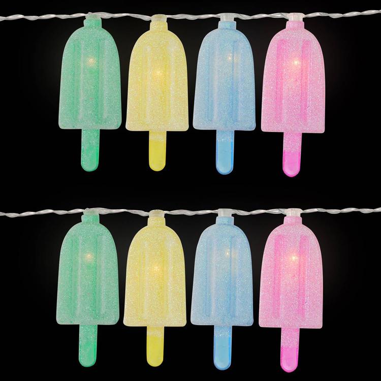 Northlight Seasonal 10pk. 4.5ft. Ice Pop Summer LED String Lights