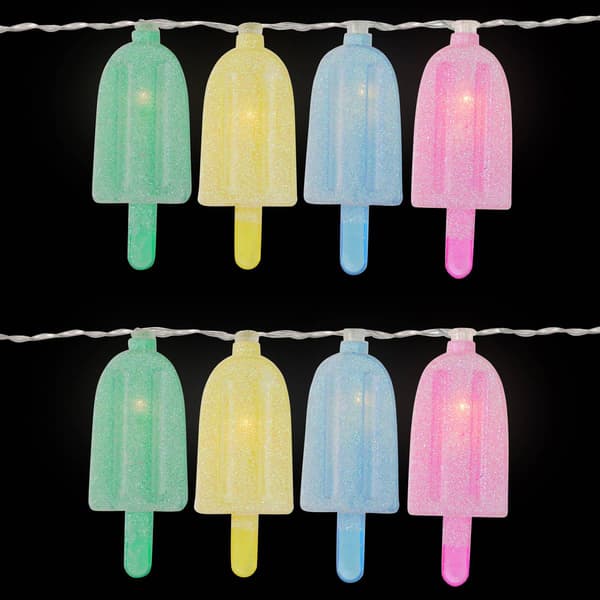Northlight Seasonal 10pk. 4.5ft. Ice Pop Summer LED String Lights