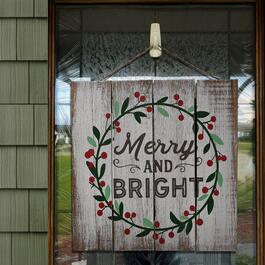 National Tree 13in. Christmas Holiday Wall Sign