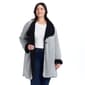 Plus Size Weatherproof Herringbone Sherpa Lined Coatigan - image 6
