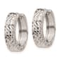 Gold Classics&#8482; 14kt. White Gold Diamond Hoop Earrings - image 2