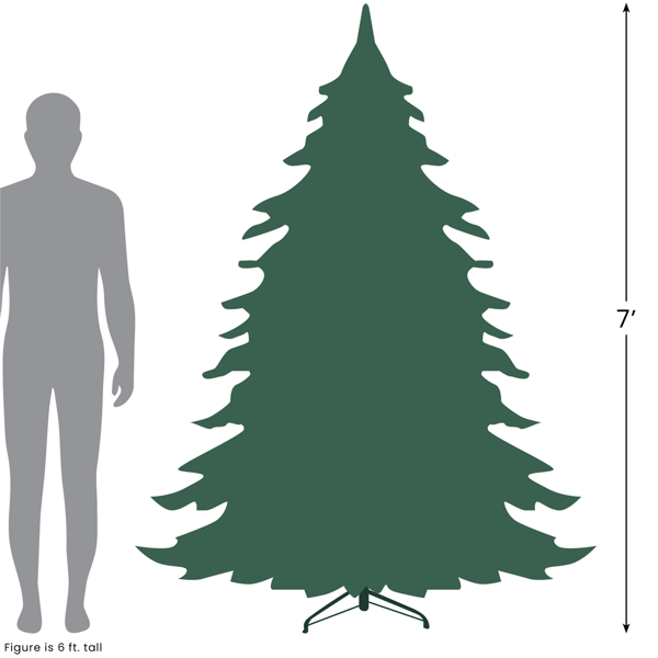 Northlight 7ft. Snowy Delta Pine White Tipped Christmas Tree