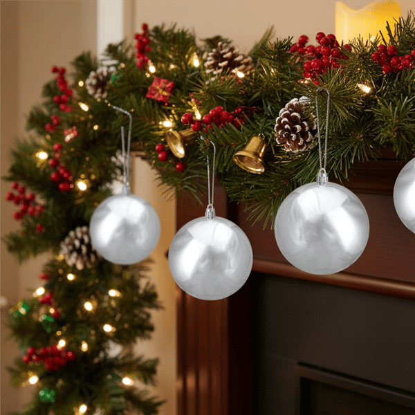 Northlight Shiny Silver Shatterproof Christmas Ball Ornament