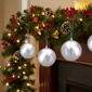 Northlight Shiny Silver Shatterproof Christmas Ball Ornament - image 3