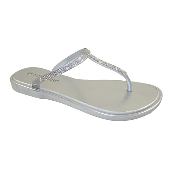 Womens Ashley Blue Jelly Thong