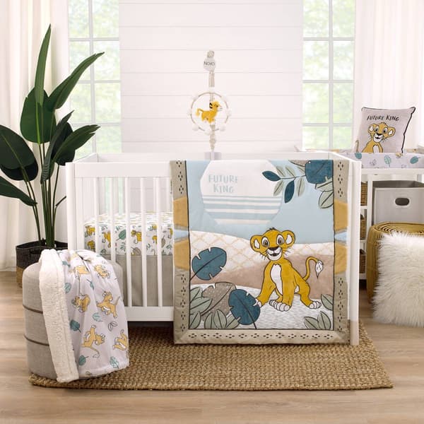 Disney 3pc. Lion King Future King Crib Bedding Set - image 