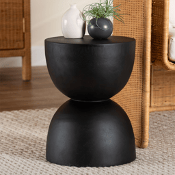 bali & pari Nomiki Solid Suar Wood End Table