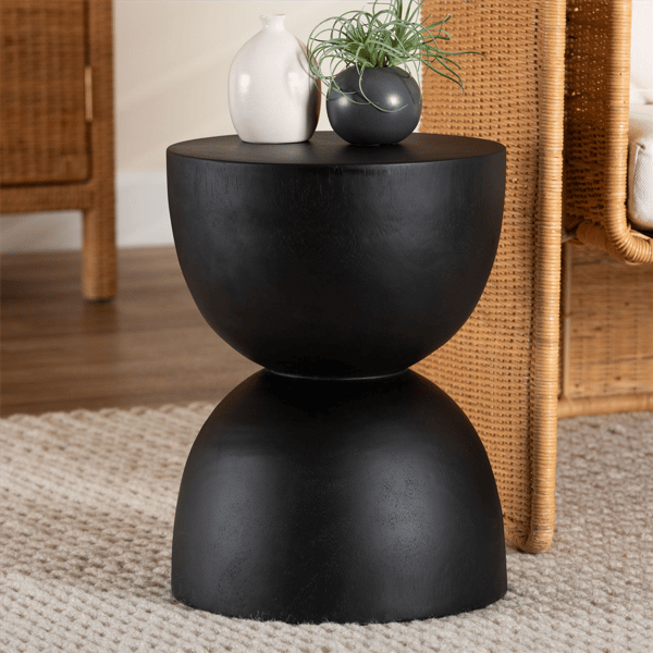 bali & pari Nomiki Solid Suar Wood End Table