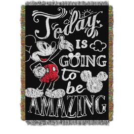 Northwest Classic Mickey Woven Tapestry Throw