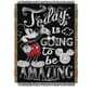 Northwest Classic Mickey Woven Tapestry Throw - image 1