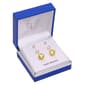 Gold-Tone CZ Earring Trio Set - image 1