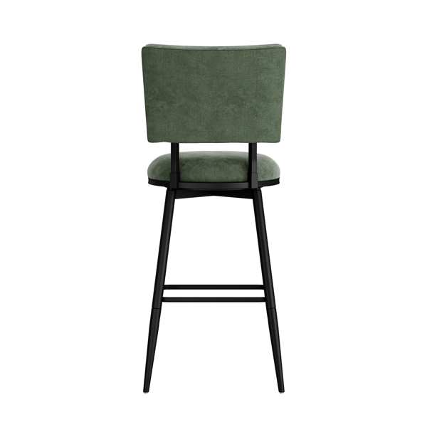 HH2 Home Beau Adjustable Height Swivel Stool with Tufted Back