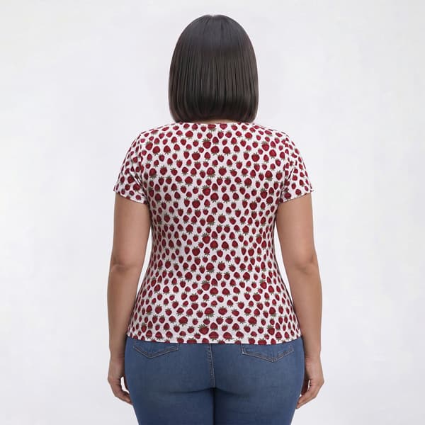 Plus Size Preswick & Moore® Short Sleeve Strawberry Tee