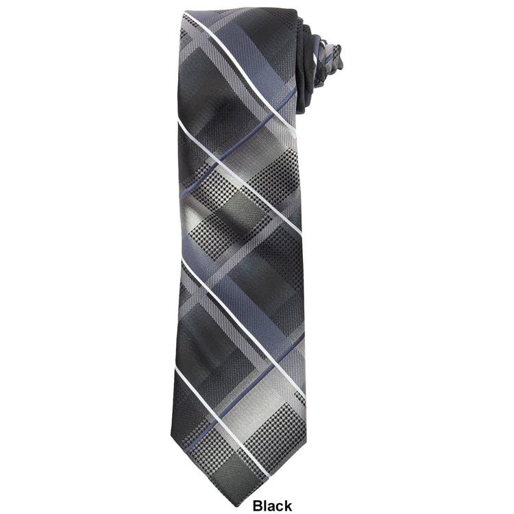 Mens Van Heusen® Extra Large Plaid with White Stripe Tie