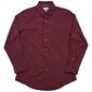 Mens Christian Aujard Fitted Dress Shirt - Dark Maroon - image 1