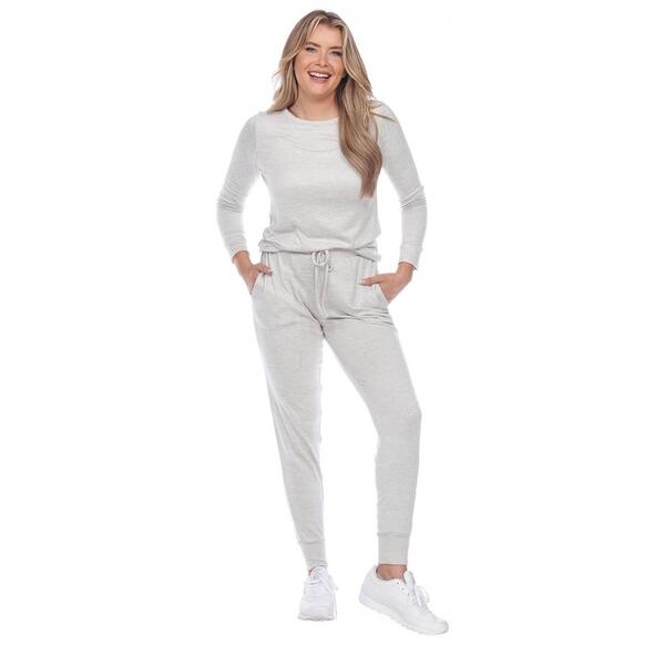 Womens White Mark 2pc. Lounge Solid Pants Set