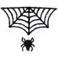 Northlight Black Lighted Spider & Web Halloween Decoration - image 1