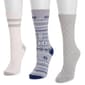 Womens Muk Luks 3pk.  Asst Boot Socks - image 1