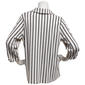 Womens Cure 3/4 Sleeve Stripe Button Front Blouse - image 2