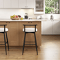 HH2 Home Dael Metal & Upholstered Adjustable Height Swivel Stool - image 7